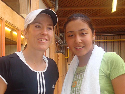 Justin Henin, Zarina Diyas